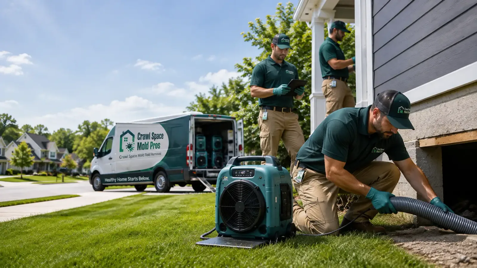 Crawl Space Mold Removal in Cecil, WI